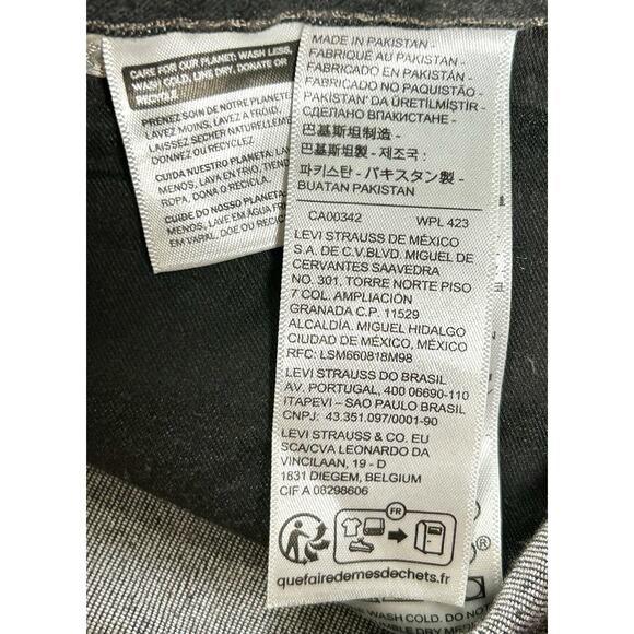 New Levi's Women's Mid-Rise Tummy Slim 311 Shaping Skinny Jeans Size 16 Short - Picture 6 of 11